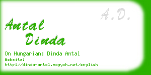 antal dinda business card